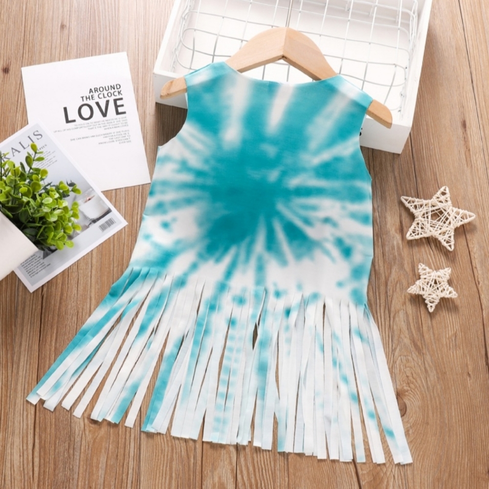 New baby girl tie dye shirt